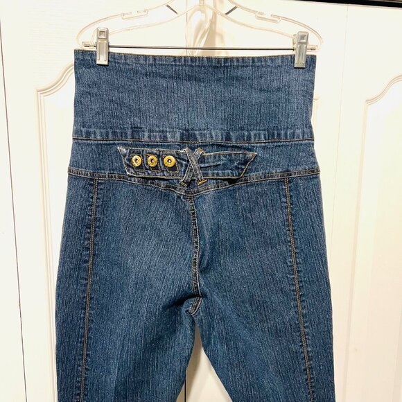 Younique Brand Jeans-Blue High Waisted Sz. 11 Jrs.-Stretch-Comfy-Unique - Picture 9 of 14